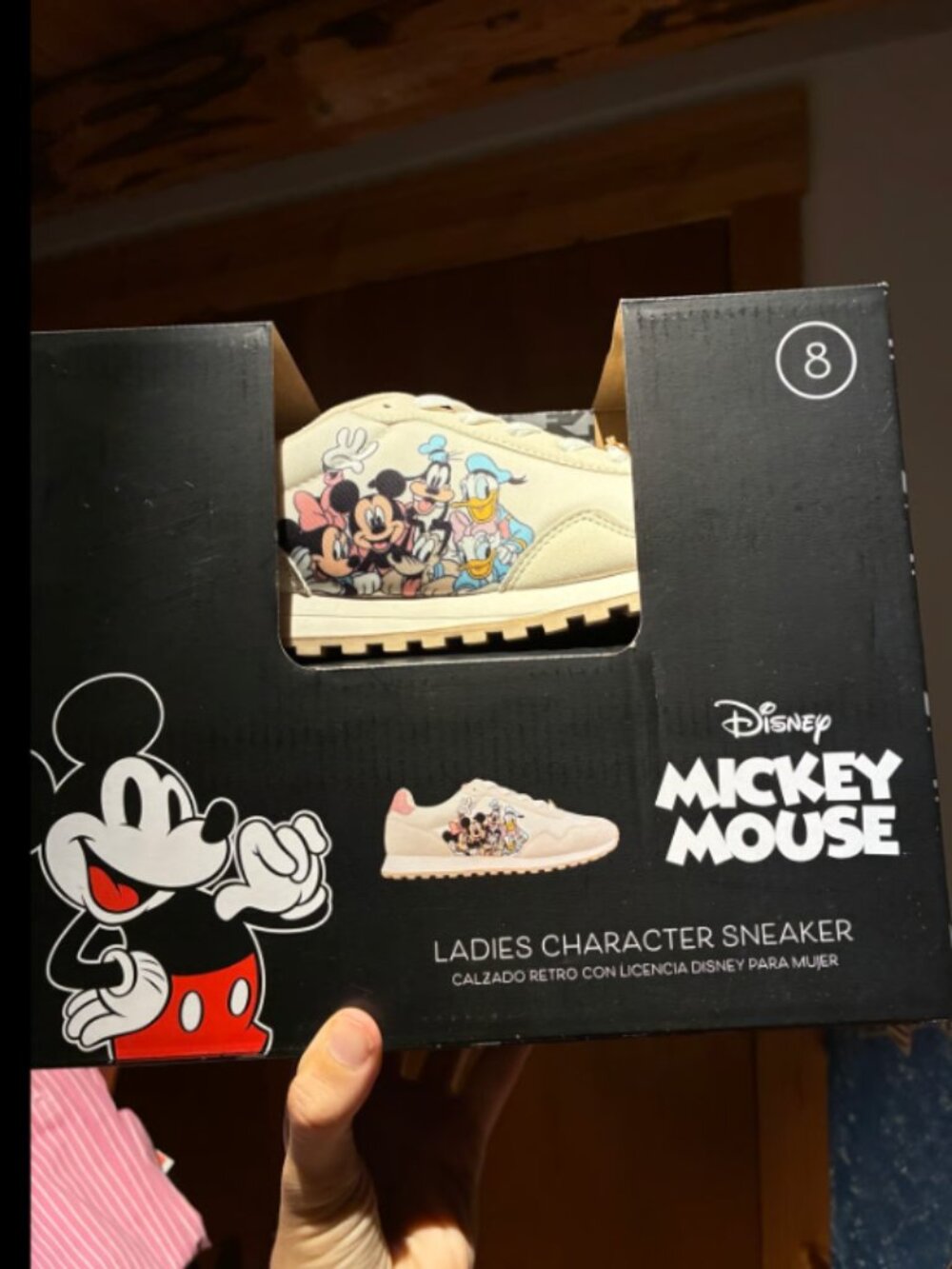 ""NWT "Disney Mickey Mouse and friends" Women’s Character Sneakers "Size 8M